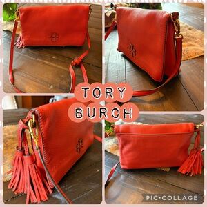 Tory Burch Vibrant Red/Orange Crossbody Bag